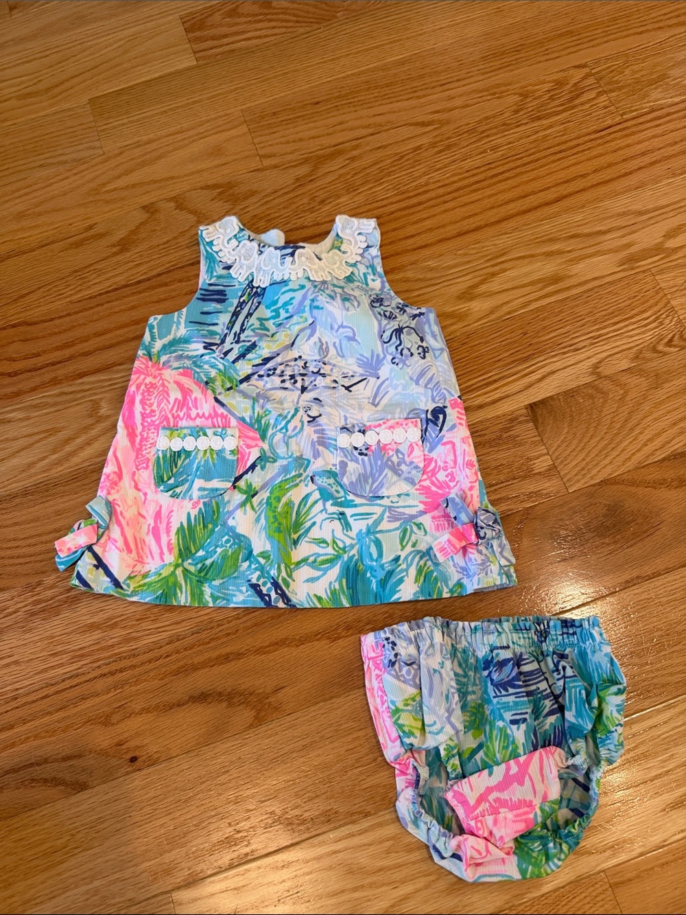 Lilly Pulitzer Baby Girl Dress and Bloomer Set